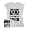 Zestaw na Dzień Matki dla Mamy koszulka + kubek Najlepsza mama na świecie
